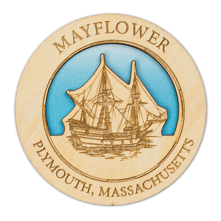 Mayflower Wooden Magnet