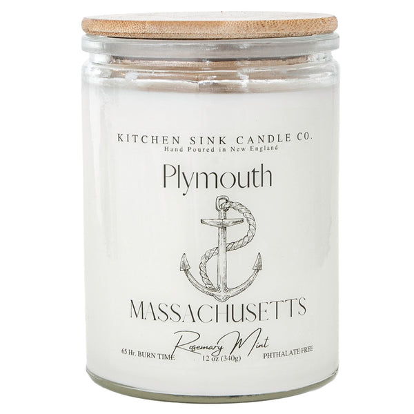 Plymouth Rosemary Mint Candle Plimoth Patuxet Museum Shop