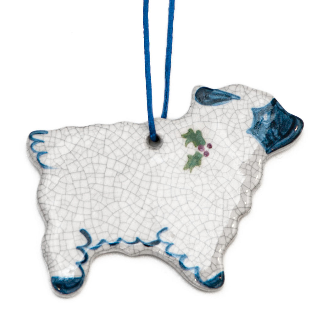 Ceramic Sheep Ornament