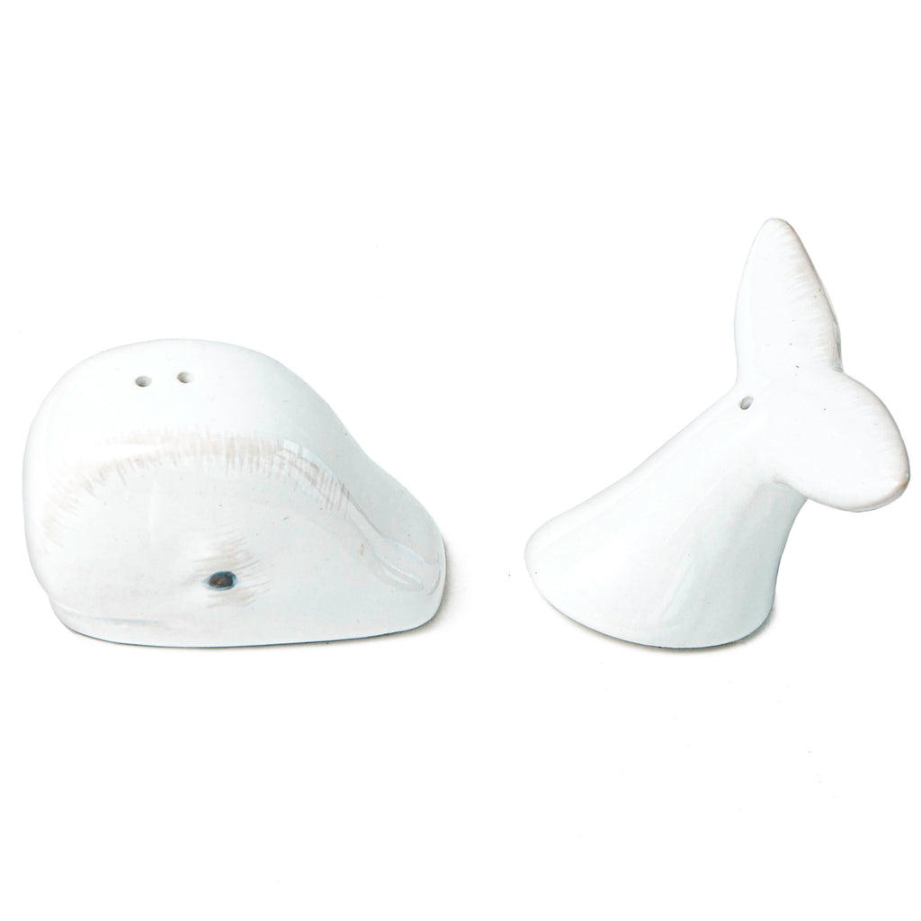 Whale Salt & Pepper Shakers