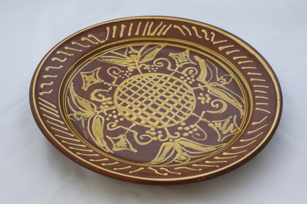 13" Slipware Plate