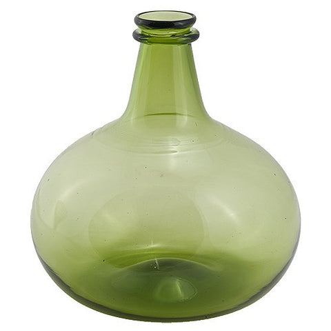 Green Glass Onion Bottle
