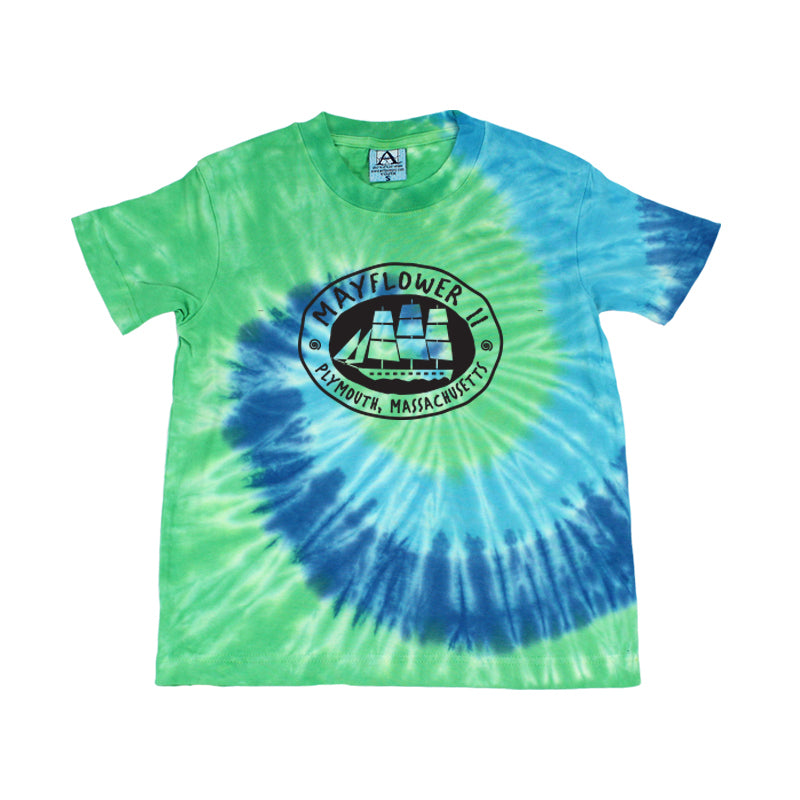 Mayflower II Blue Tie-dye T-shirt (Kids)