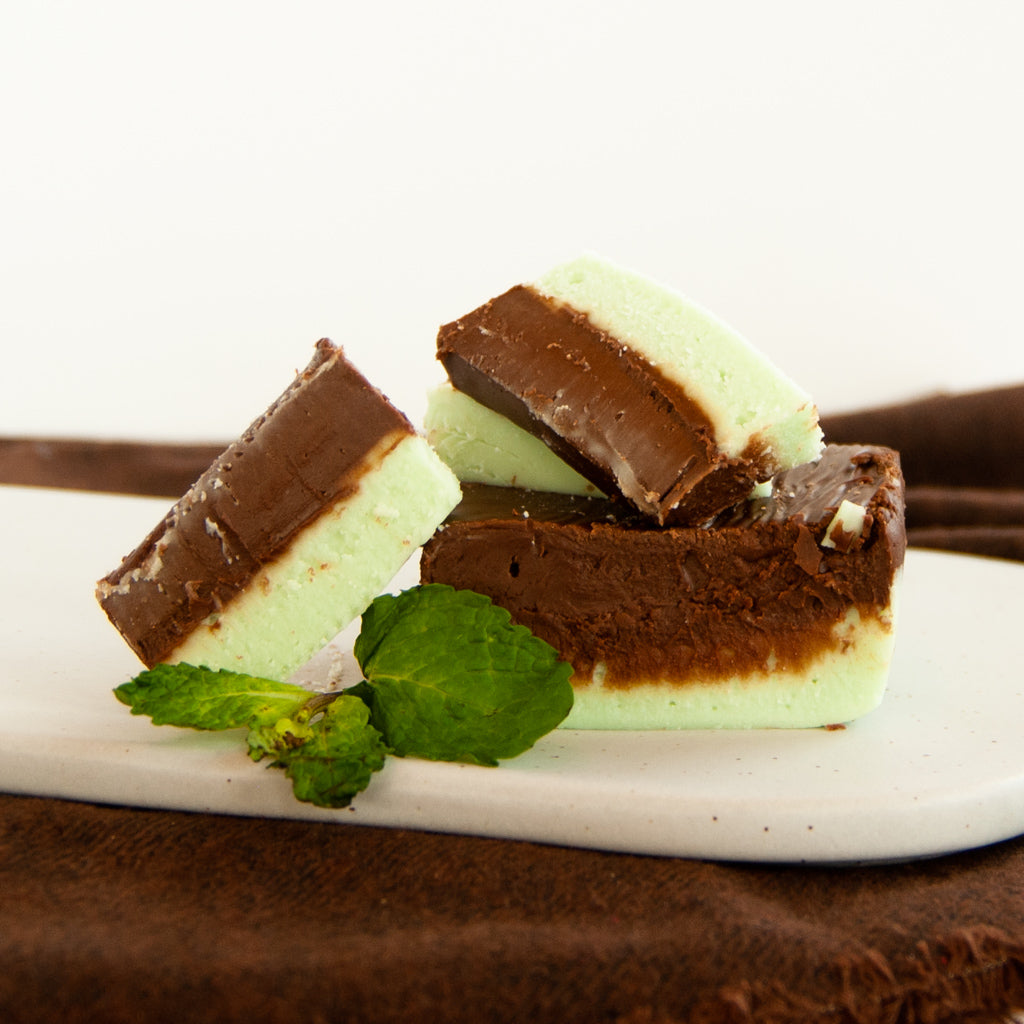 Mint Chocolate Swirl Fudge