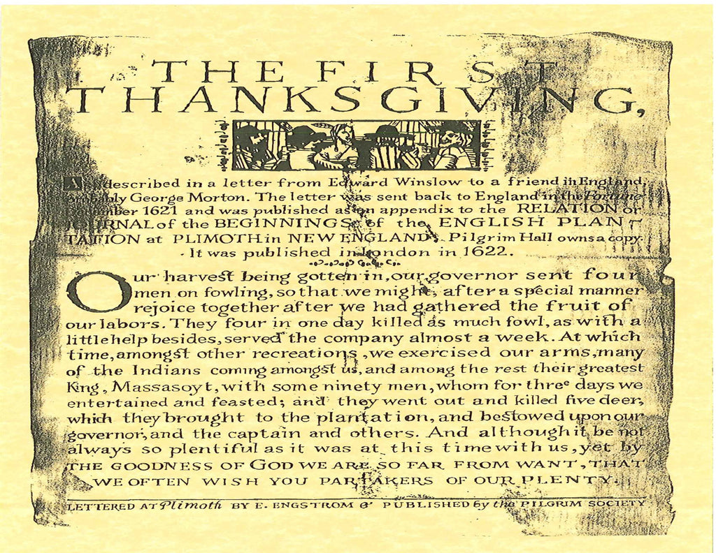 First Thanksgiving - Broadside