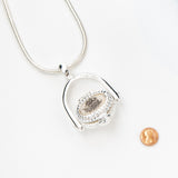 Silver Nantucket Basket Necklace