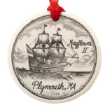 Mayflower II Scrimshaw Ornament
