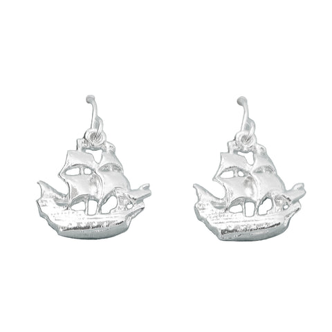 Silver Mayflower Earrings