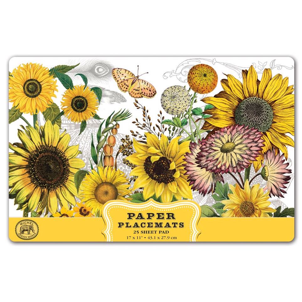 Sunflower Paper Placemats