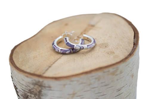 Wampum Hoop Earrings