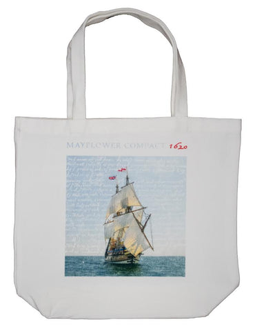 "Revolutionary Ideas Started Here" Mayflower Compact Tote Bag