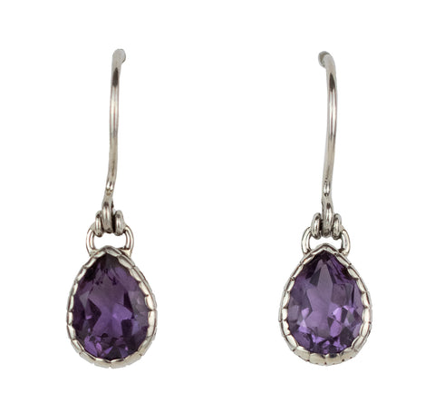 Amethyst and Sterling Silver Earrings