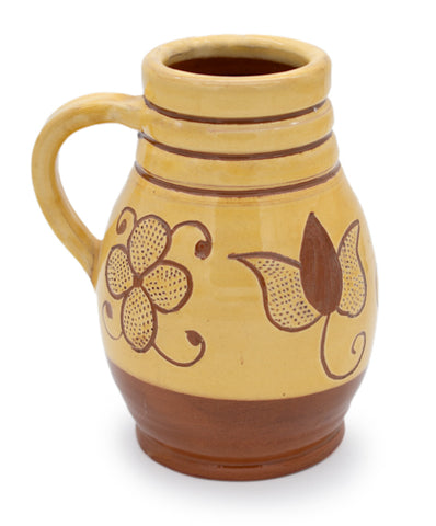 Sgraffito Jug: Tulips