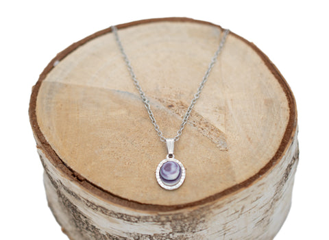 Wampum Round Pendant Necklace