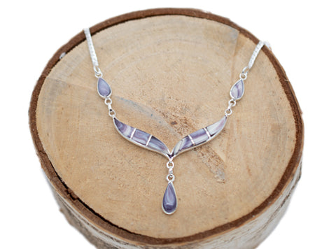 Wampum Teardrop Pendant Necklace