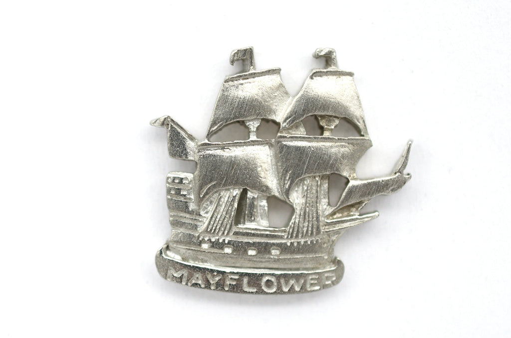 Mayflower Brushed Pewter Pin