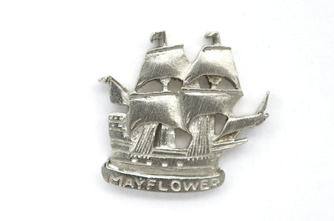 Mayflower Brushed Pewter Pin