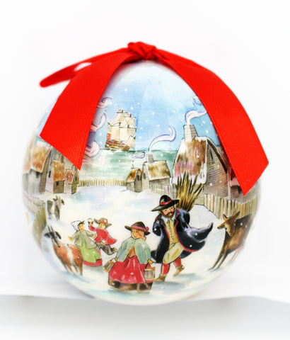 Plimoth Patuxet Collage Ornament
