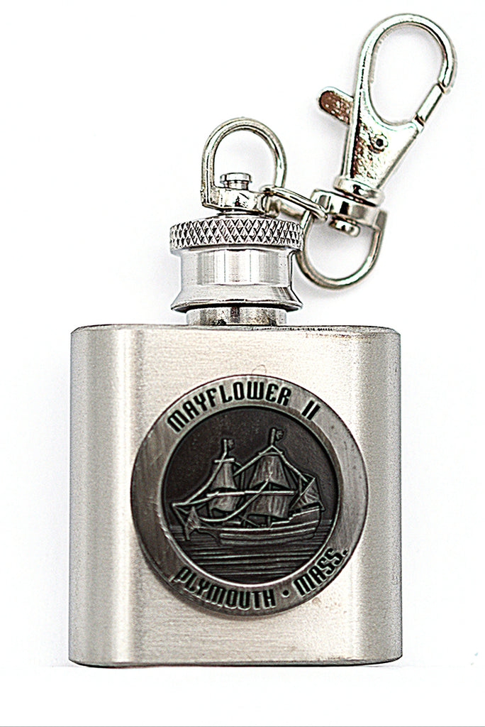 Mayflower II Flask Keychain