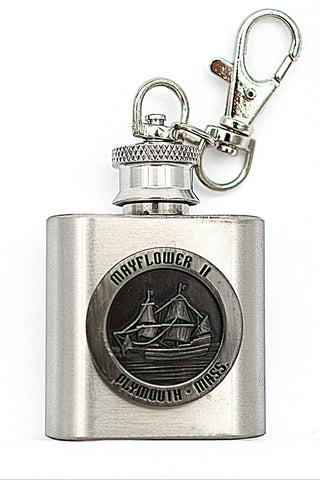 Mayflower II Flask Keychain