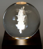 Mayflower Amber Crystal Globe