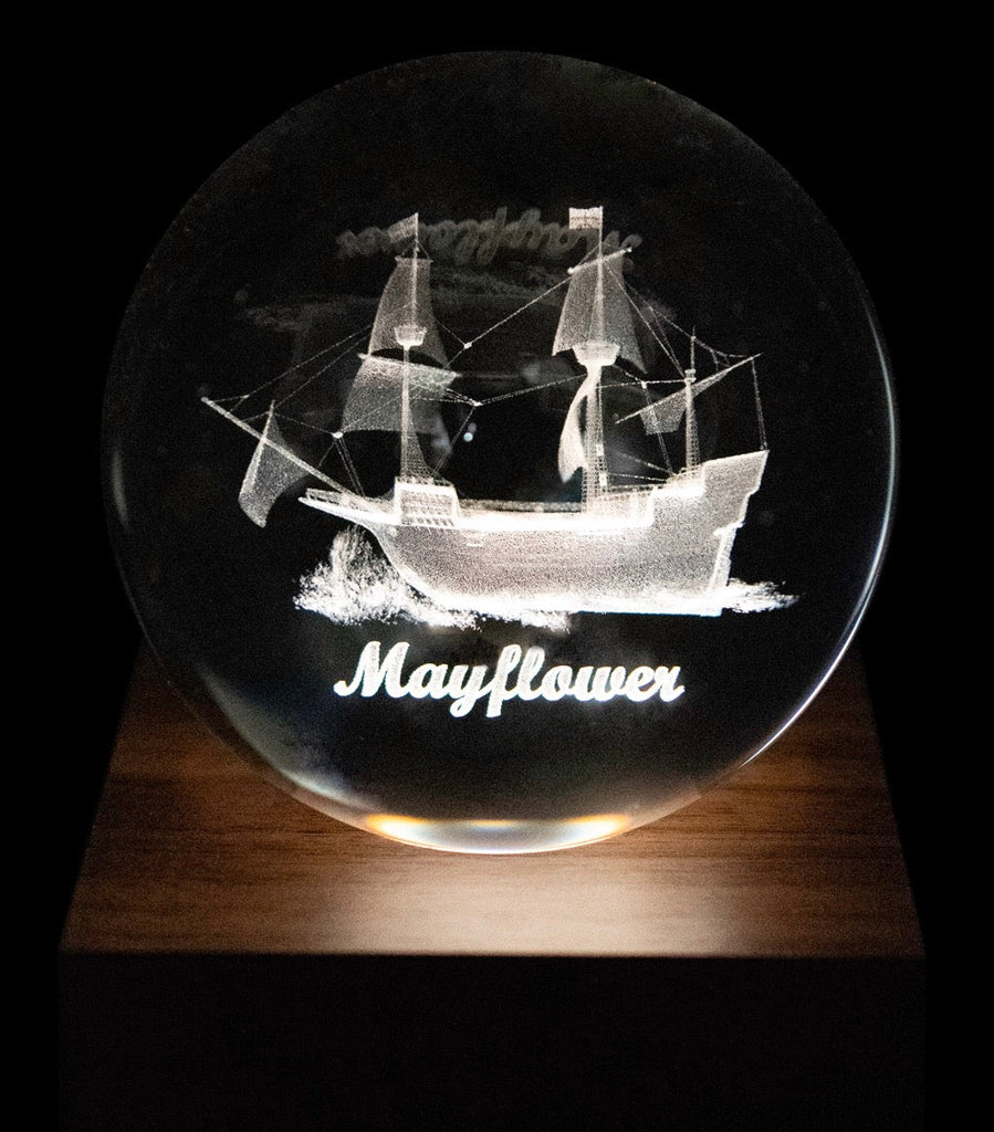 Mayflower Amber Crystal Globe