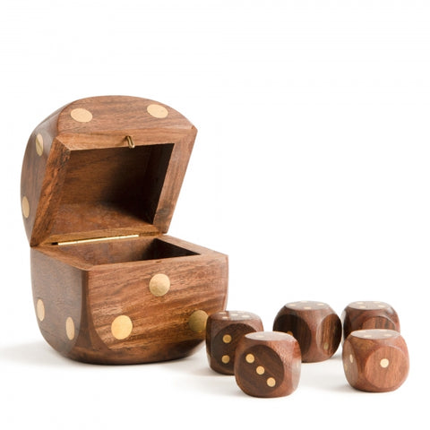 Dice Box with 5 Dice
