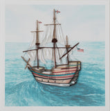 Quilled Mayflower II Greeting Card