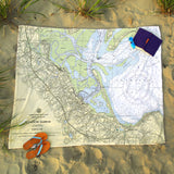 Plymouth Map Throw Blanket