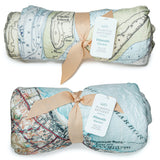 Plymouth Map Throw Blanket