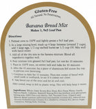 Banana Gluten Free Bread Mix