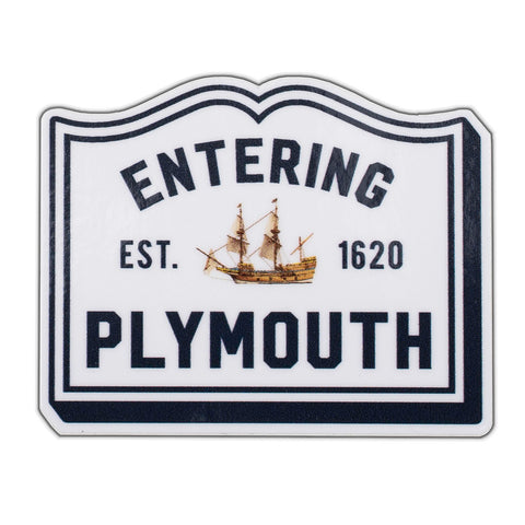 Entering Plymouth Sticker