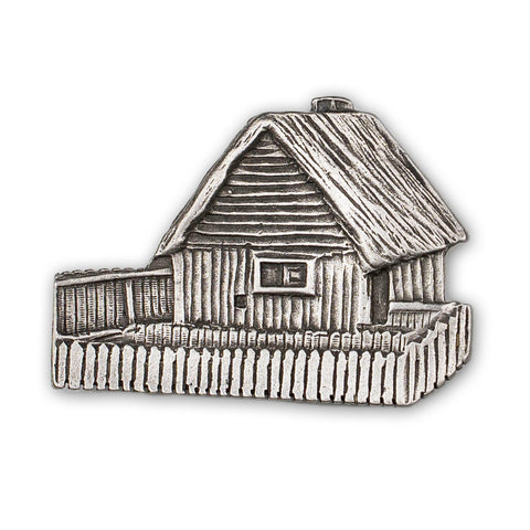Pilgrim House Pewter Magnet