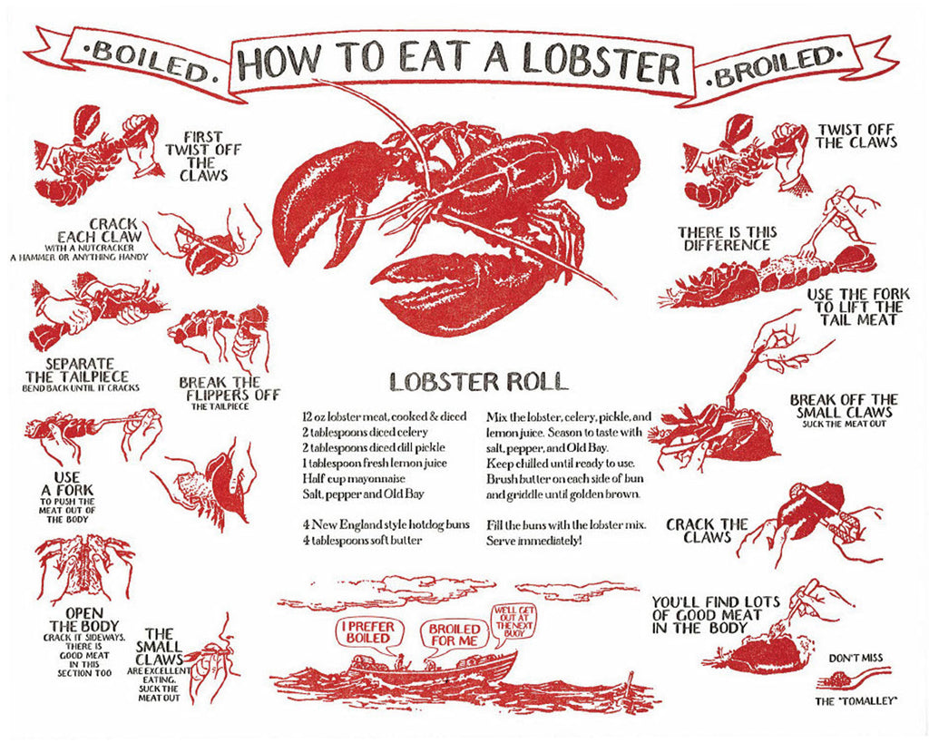 Lobster Letterpress Broadside