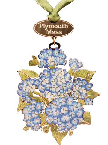 Plymouth, Massachusetts Hydrangea Ornament