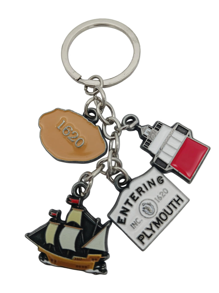 Mayflower Charm Keychain