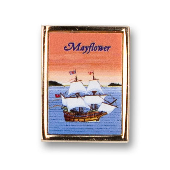 Gold Plated Mayflower Lapel Pin