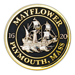 Mayflower Emblem Metal Magnet