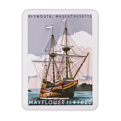 Mayflower Tin Magnet