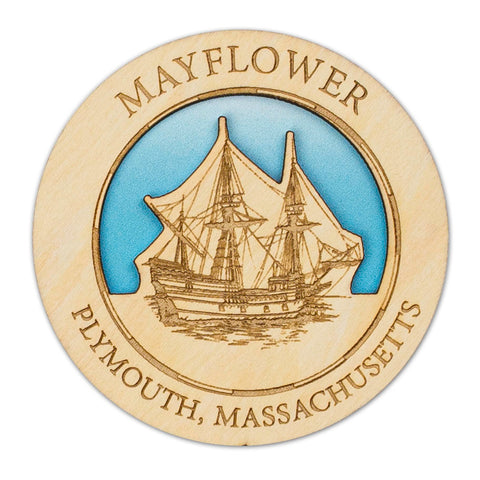 Mayflower Wooden Magnet