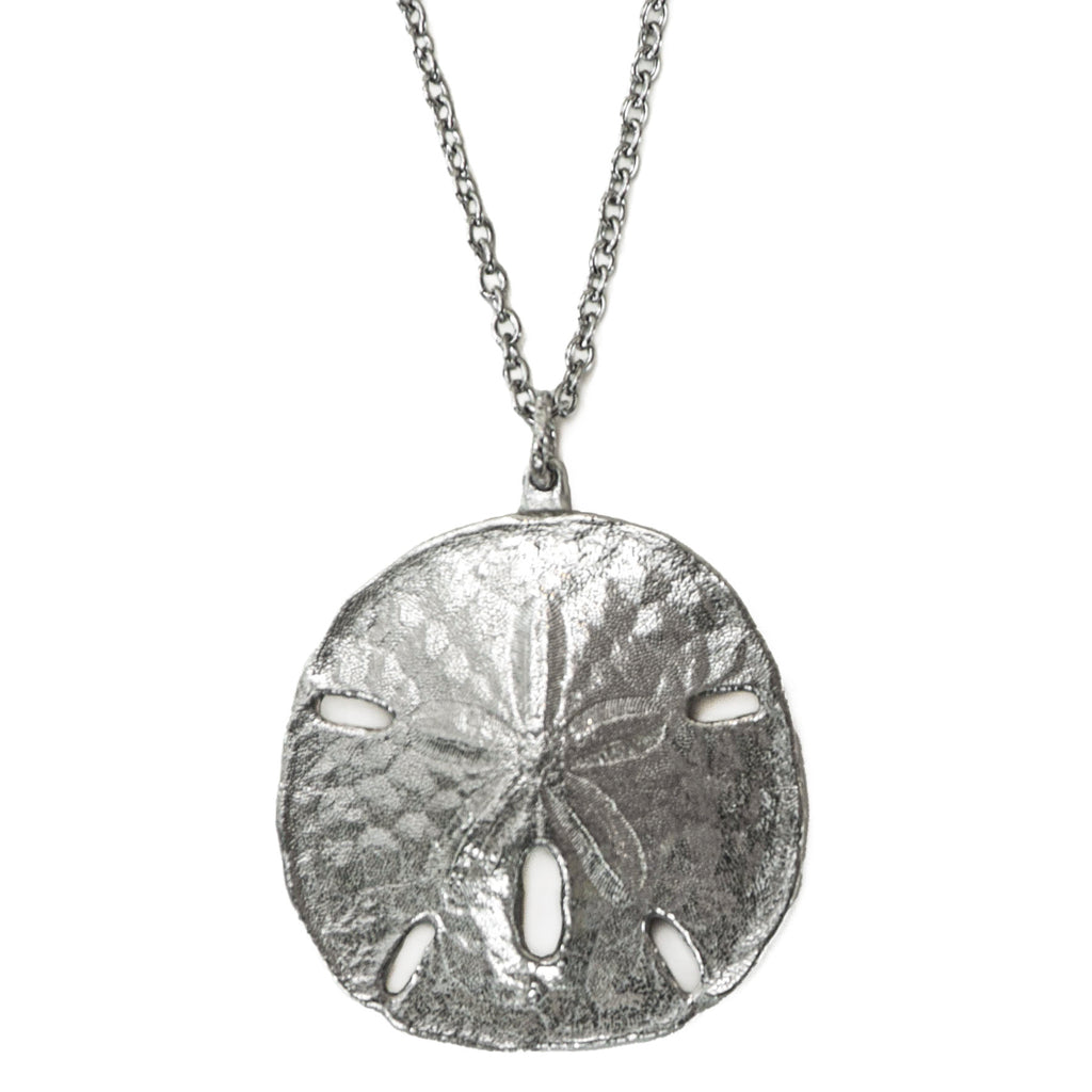 Pewter Sand Dollar Necklace