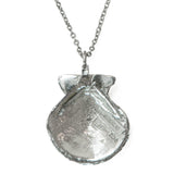 Pewter Scallop Shell Necklace