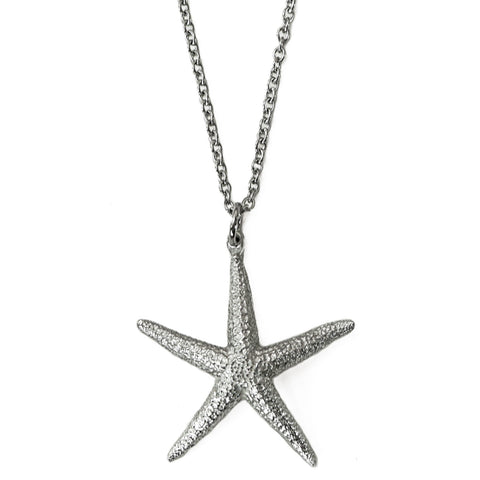 Pewter Sea Star Necklace