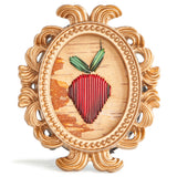 Framed Quillwork Strawberry