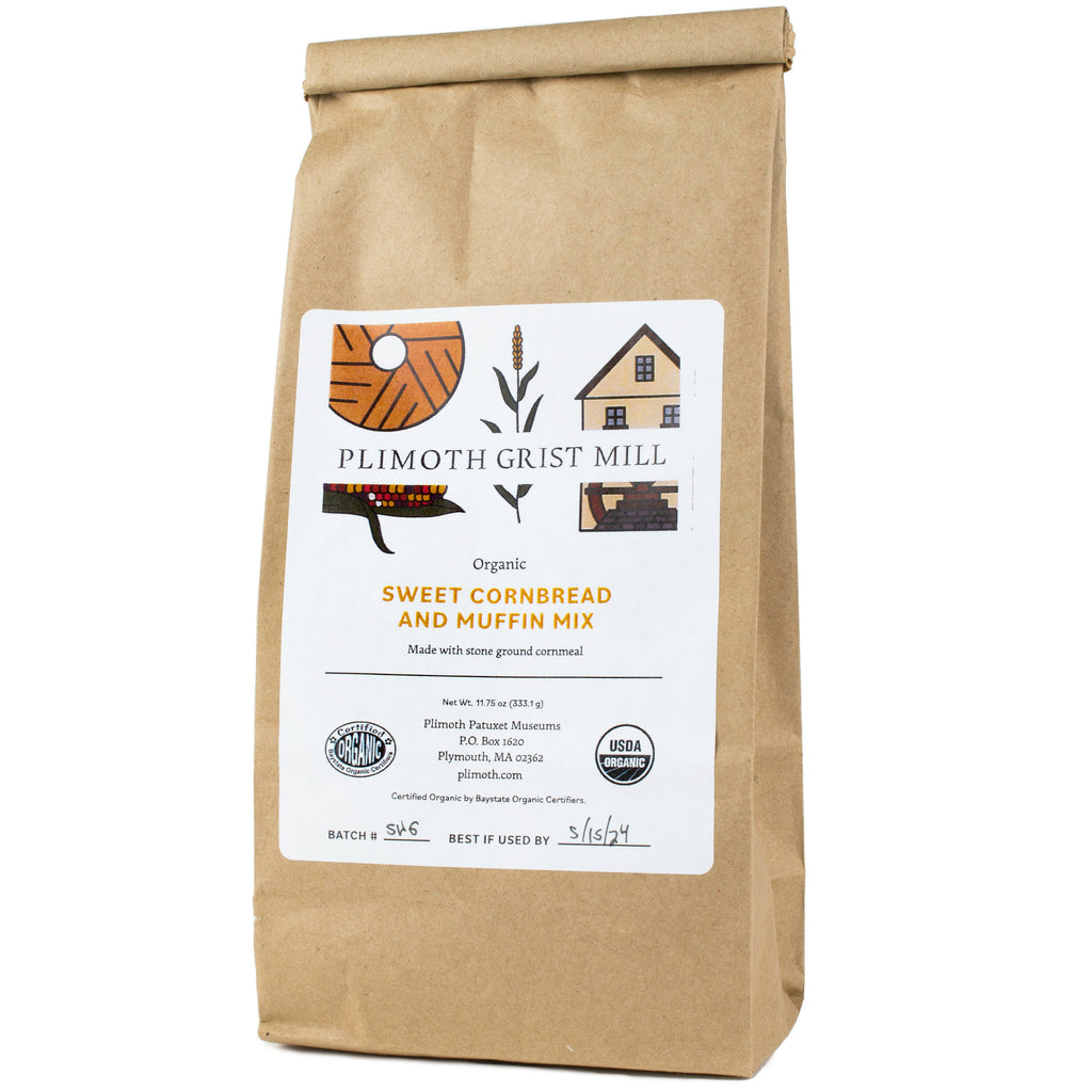 Plimoth Grist Mill Organic Sweet Cornbread And Muffin Mix