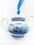 Mayflower II Delft Teapot Ornament