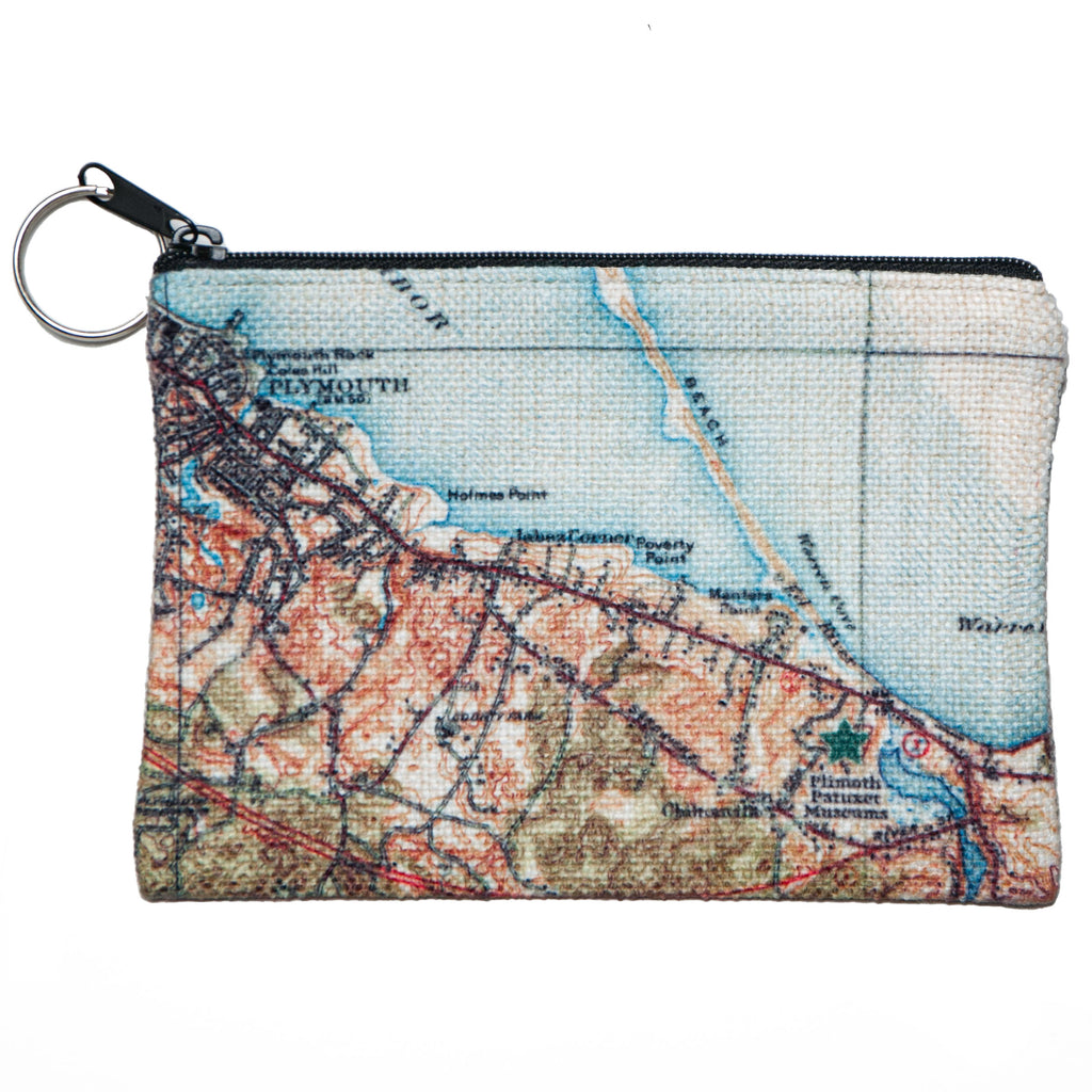 Plymouth Map Coin Purse