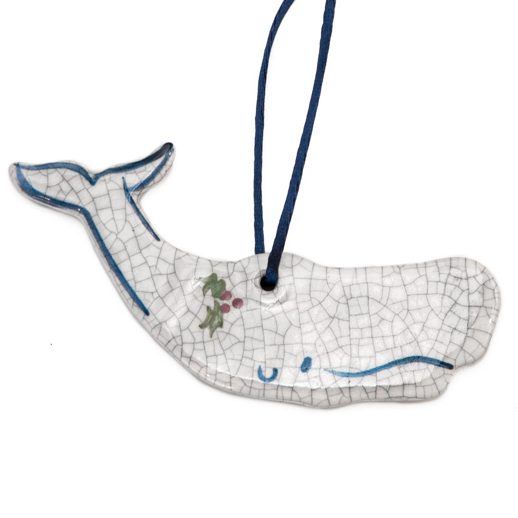 Ceramic Whale Ornament