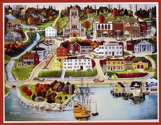 America's Hometown 24" x 19" Print