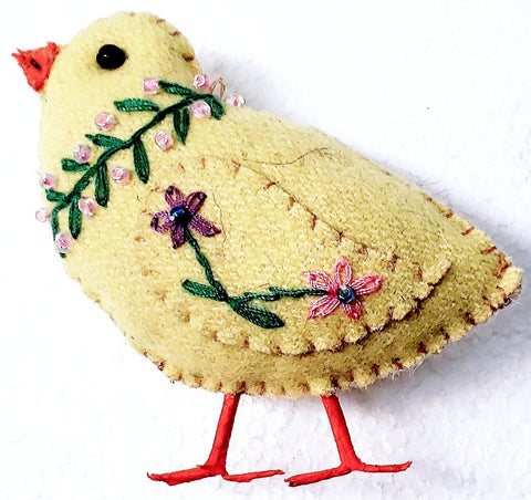 Chick Felt Ornament